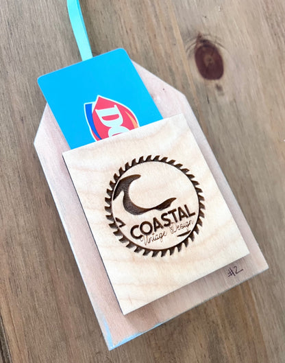 Coastal Gift Card Holder with Dolphin #2