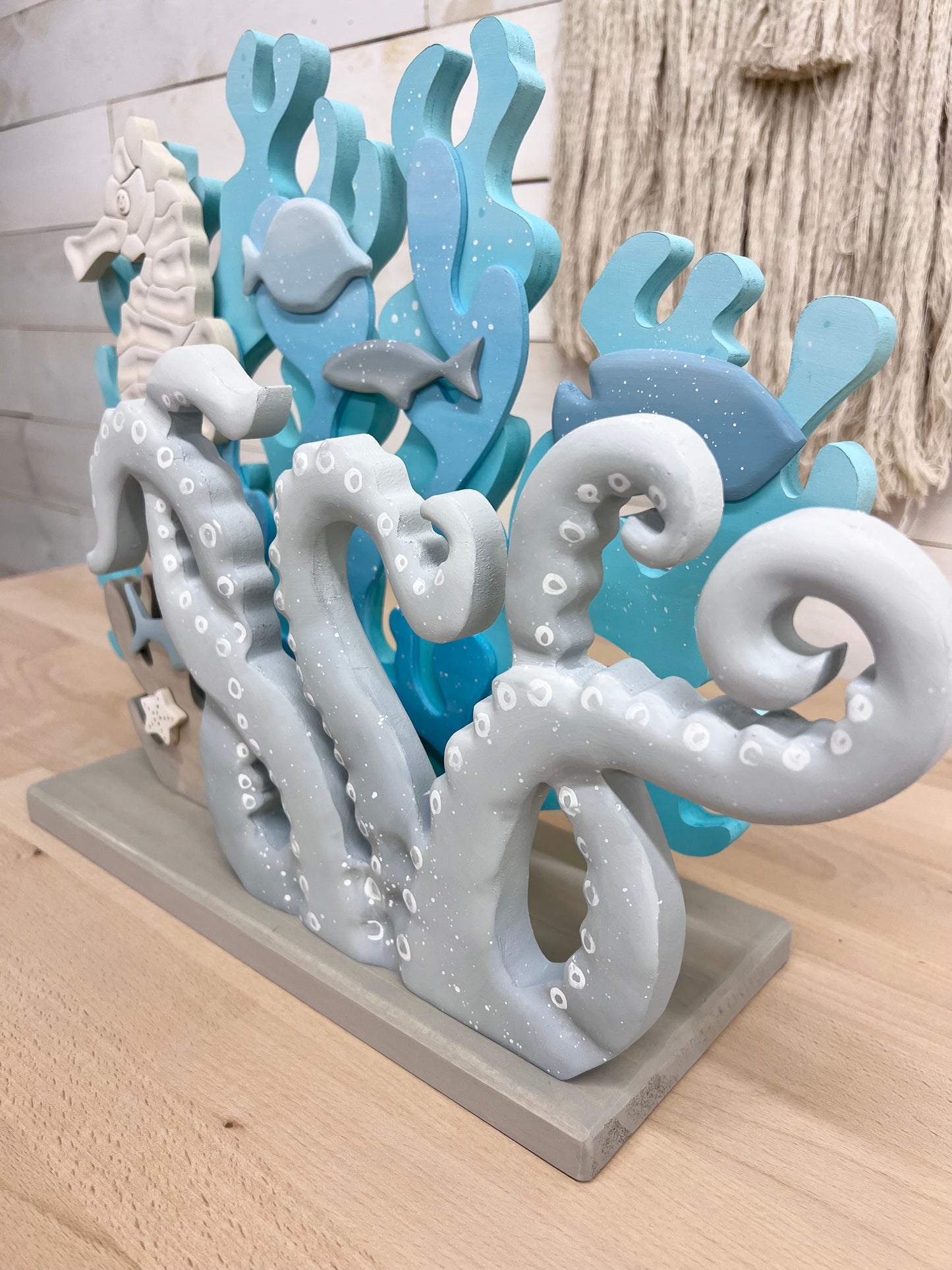 3-D Under the Sea Table Sitter with Seahorse & Octo Legs