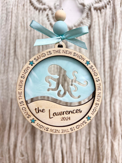 Personalized Coastal Ornaments