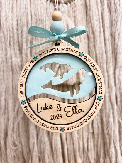 Personalized Coastal Ornaments