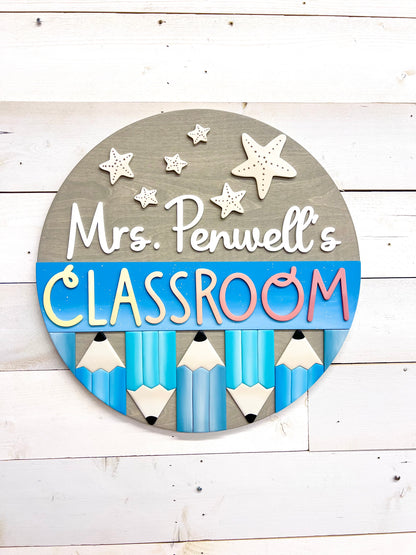 PERSONALIZED Teachers Classroom Round