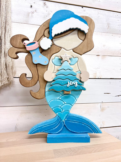 Made-To Order MERMAID Christmas Hat & Hands Set