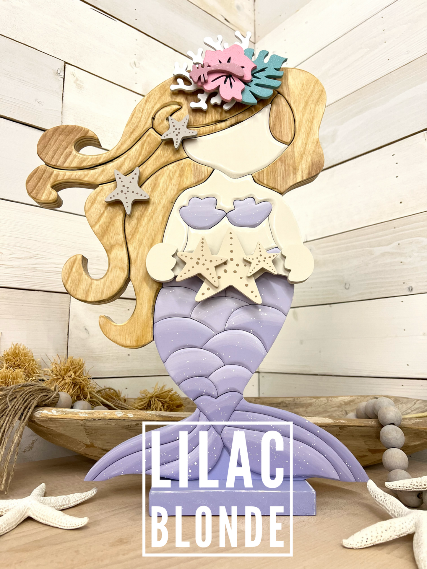 Made-to-Order Custom Interchangeable Mermaid Table Sitter